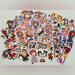 New in Package - 50 PCS - Amazing Digital Circus Stickers -Vinyl Decal Stickers